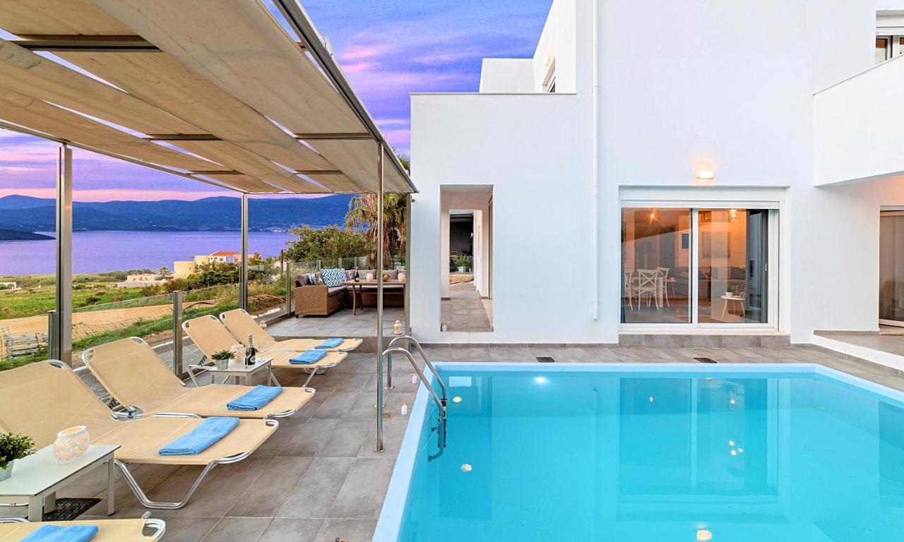 Cretan Sunset Villa Heated Pool Dhramia Екстер'єр фото