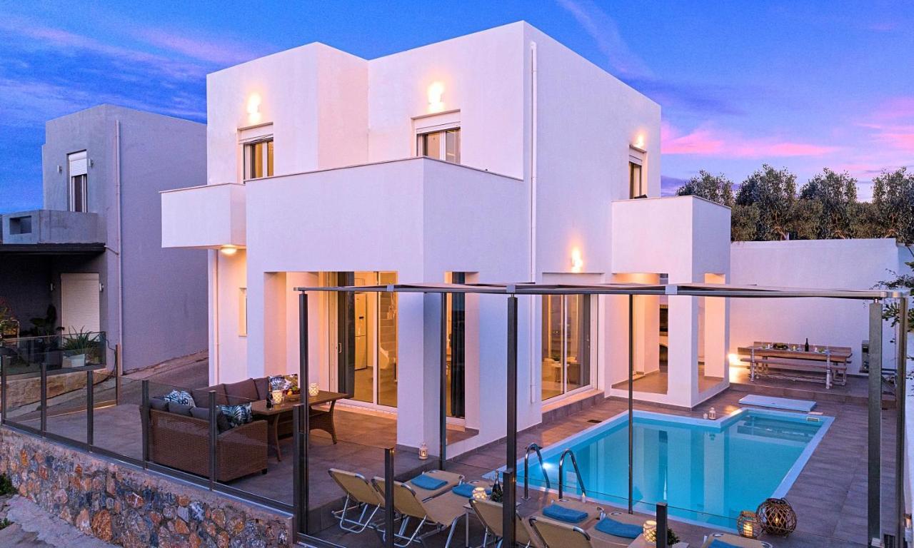 Cretan Sunset Villa Heated Pool Dhramia Екстер'єр фото