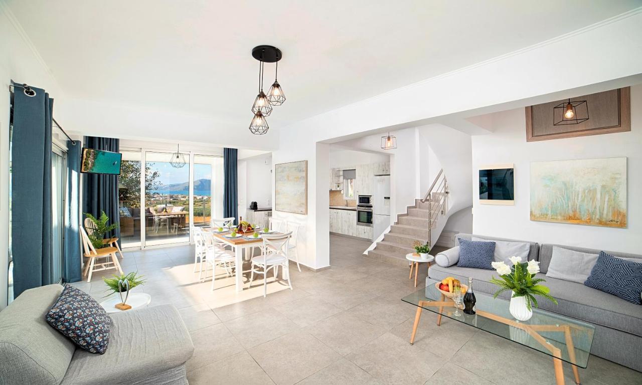 Cretan Sunset Villa Heated Pool Dhramia Екстер'єр фото