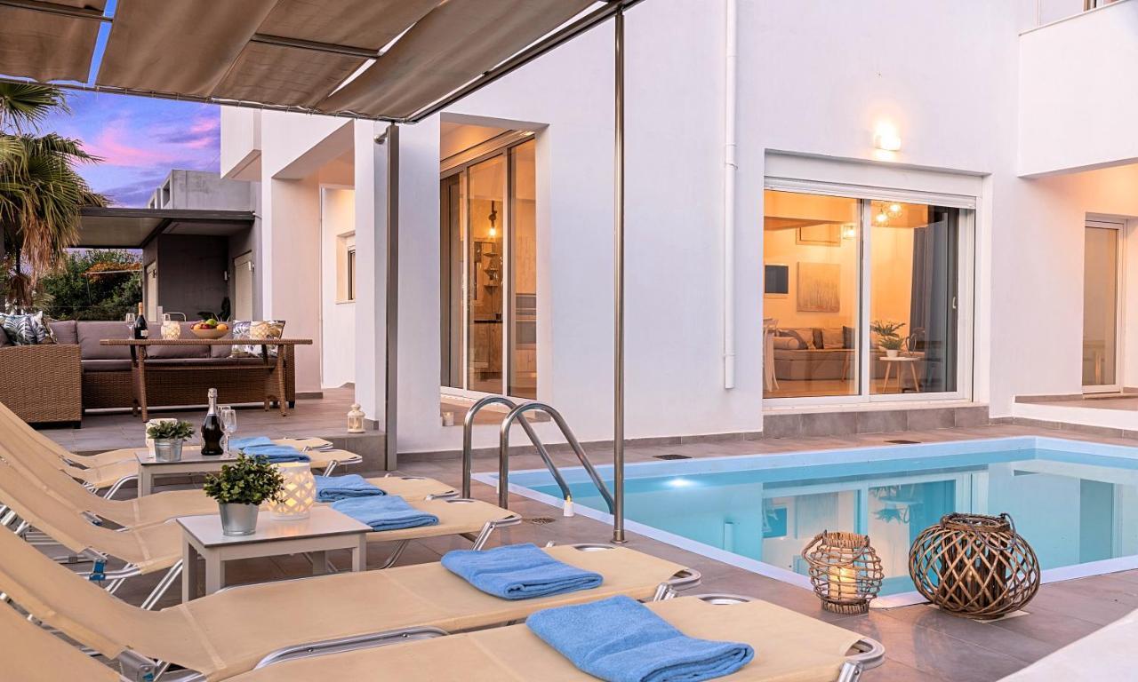 Cretan Sunset Villa Heated Pool Dhramia Екстер'єр фото