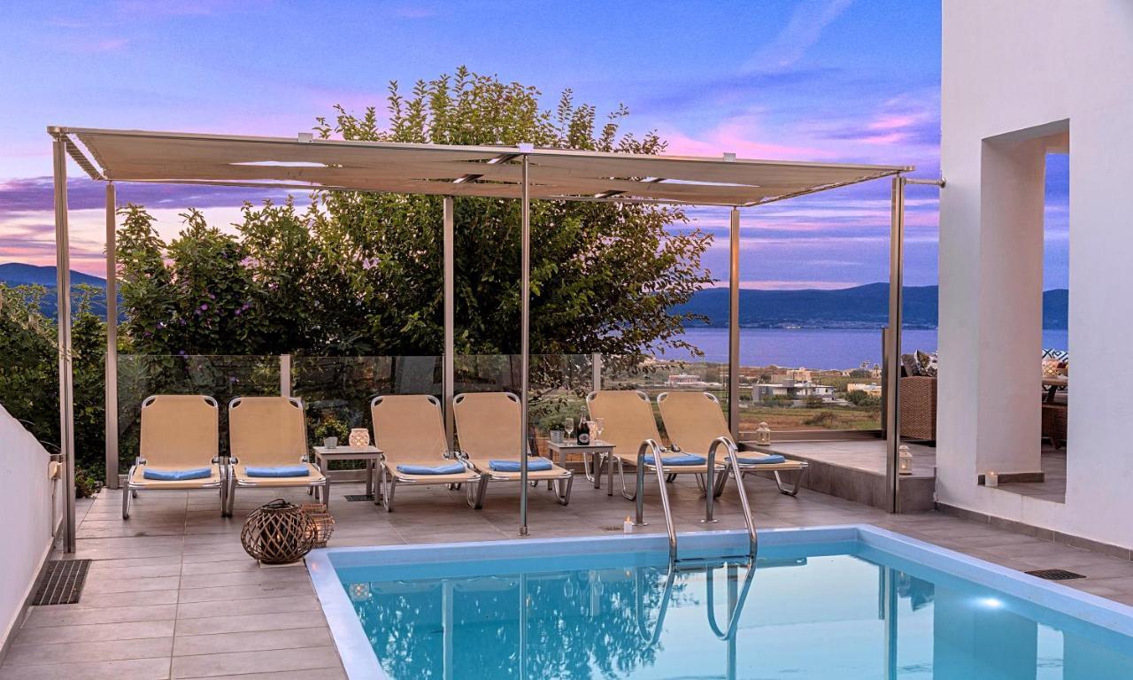 Cretan Sunset Villa Heated Pool Dhramia Екстер'єр фото